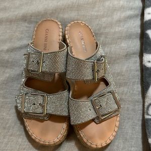 Gianni bini tyyla rhinestone espadrilles